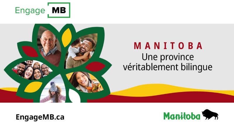 MBGov's tweet image. Comment le Manitoba peut-il devenir une province véritablement bilingue ? Partagez vos idées à bit.ly/4e4EdSk. #EngageMB