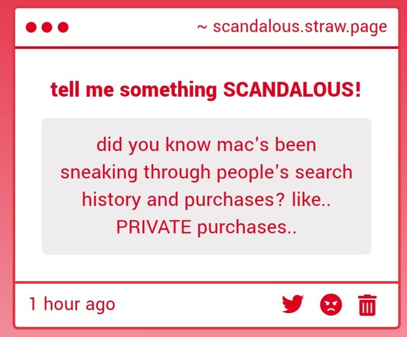 SIMPLYWICKED_'s tweet image. POSITIVELY SCANDALOUS! Beware of one's private digital footprint, as it seems somebody else wants to see YOUR privates......