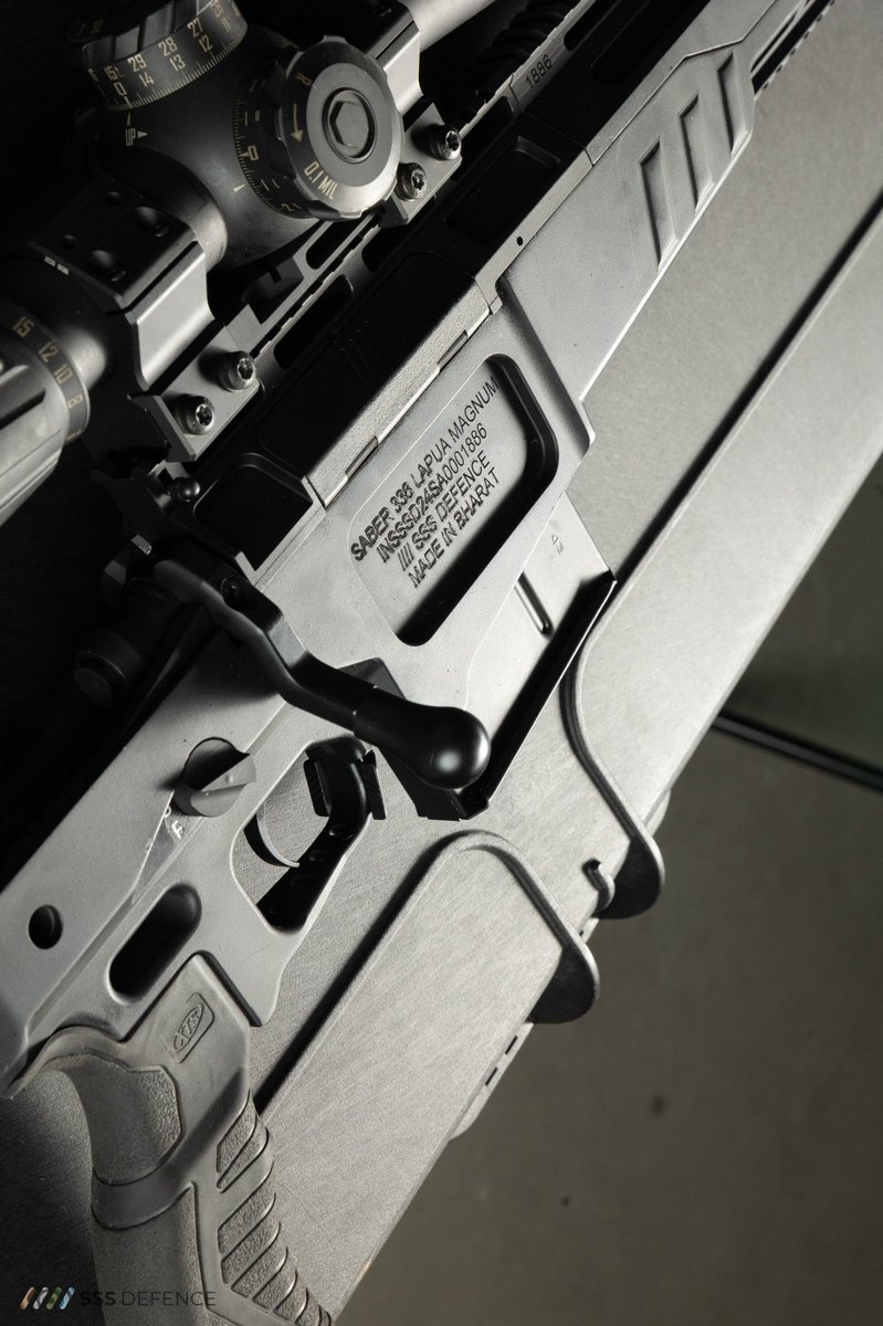Viv_Krishnan's tweet image. When Art meets Weaponry ! The @sssdefence SABER, chambered for the .338 Lapua Magnum cartridge. Battle tested & designed for a high level of reliability & precision in the most challenging of environments