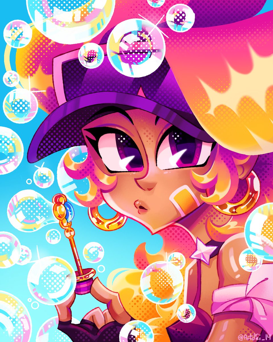 Today is the 1 year anniversary of my skin Bubble Trouble Amber! 🫧
.
I made a lil art to celebrate ^^
.
.
#brawlstars #brawlstarsarts #brawlstarsfanart #amberbrawlstars