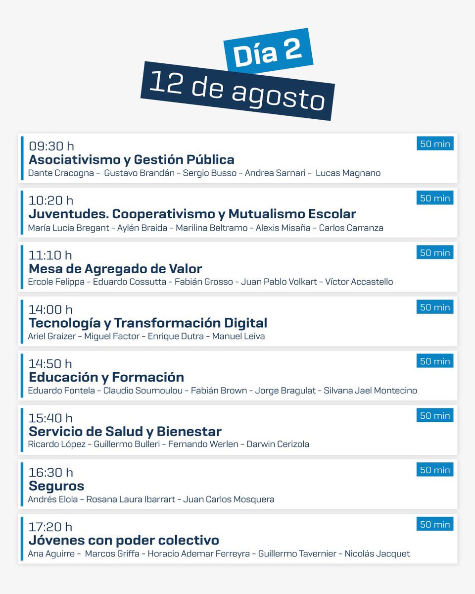 MinCoopCba's tweet image. Así será el Congreso Internacional de Cooperativas y Mutuales
Dos jornadas para compartir experiencias, conocer modelos de gestión y proyectar el futuro del asociativismo.
➡️ Deslizá para ver el programa preliminar completo.
#DarVozNosUne #SeguimosHaciendo