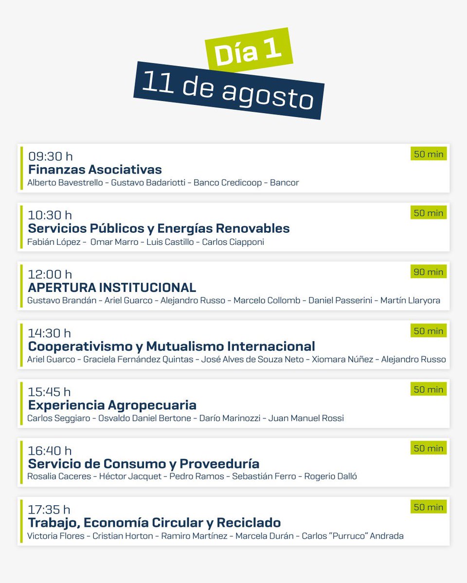 MinCoopCba's tweet image. Así será el Congreso Internacional de Cooperativas y Mutuales
Dos jornadas para compartir experiencias, conocer modelos de gestión y proyectar el futuro del asociativismo.
➡️ Deslizá para ver el programa preliminar completo.
#DarVozNosUne #SeguimosHaciendo