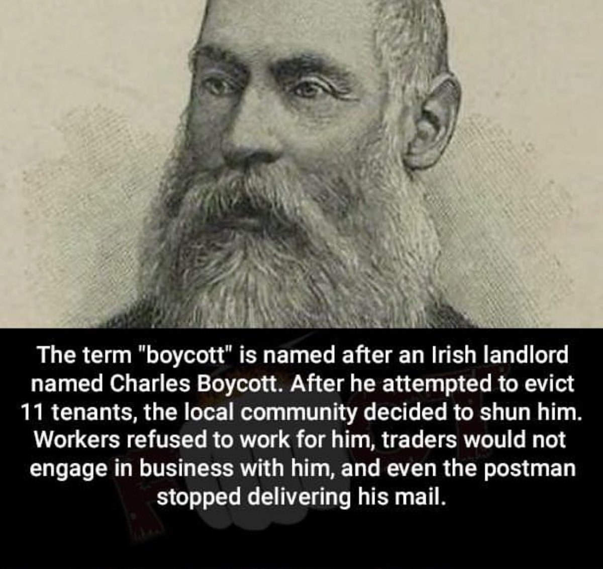 MasidiM's tweet image. The origin of the word BOYCOTT 
#knowledge