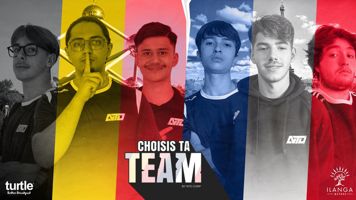 2 nationalités au sein du roster  

D'après toi, quelle team est la mieux représentée ?🧐 

Les Belges🍟 ou les Français🥖