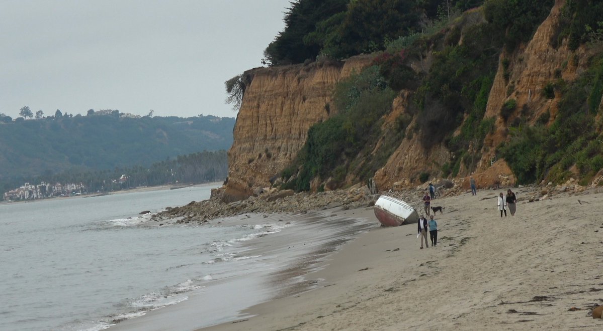 JohnPalminteri's tweet image. A derelict boat on Butterfly Beach in Montecito will be removed Friday at low tide. It's been there about a week. Abandoned and derelict vessels pose a threat to people and the environment. If it is broken up by waves there will be splintered wood on the beach and in the ocean.