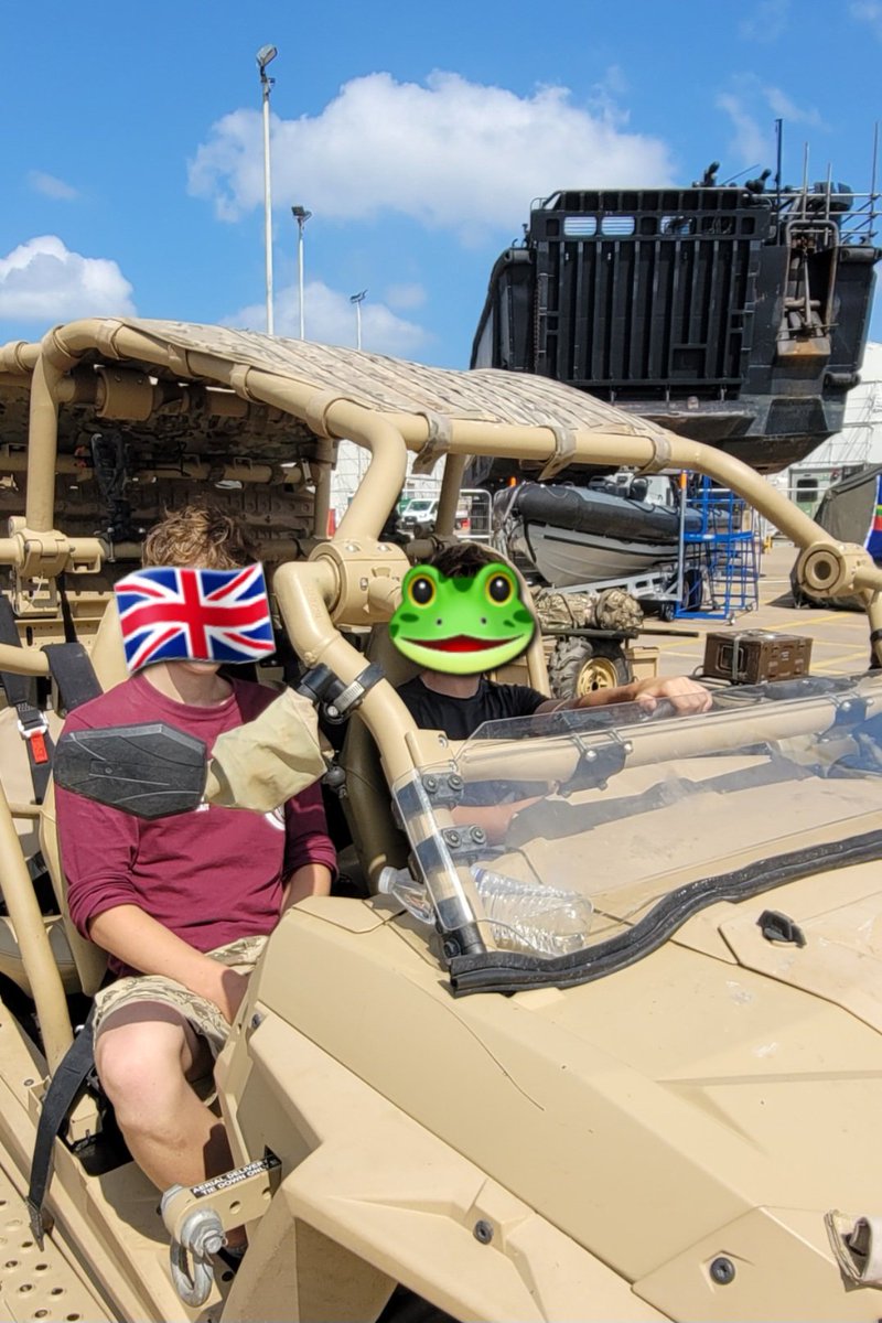 ric_cole's tweet image. Huge THANK YOU to @BrigMikeTanner and the @HMNBDevonport Team for putting on a great Open Day. Inspirational #STEM and new kit for kids (of all ages).
Loads for Eldest to think about ahead of starting his @Babcockplc apprenticeship, and @RNReserve.
Youngest is clearly a Bootneck!