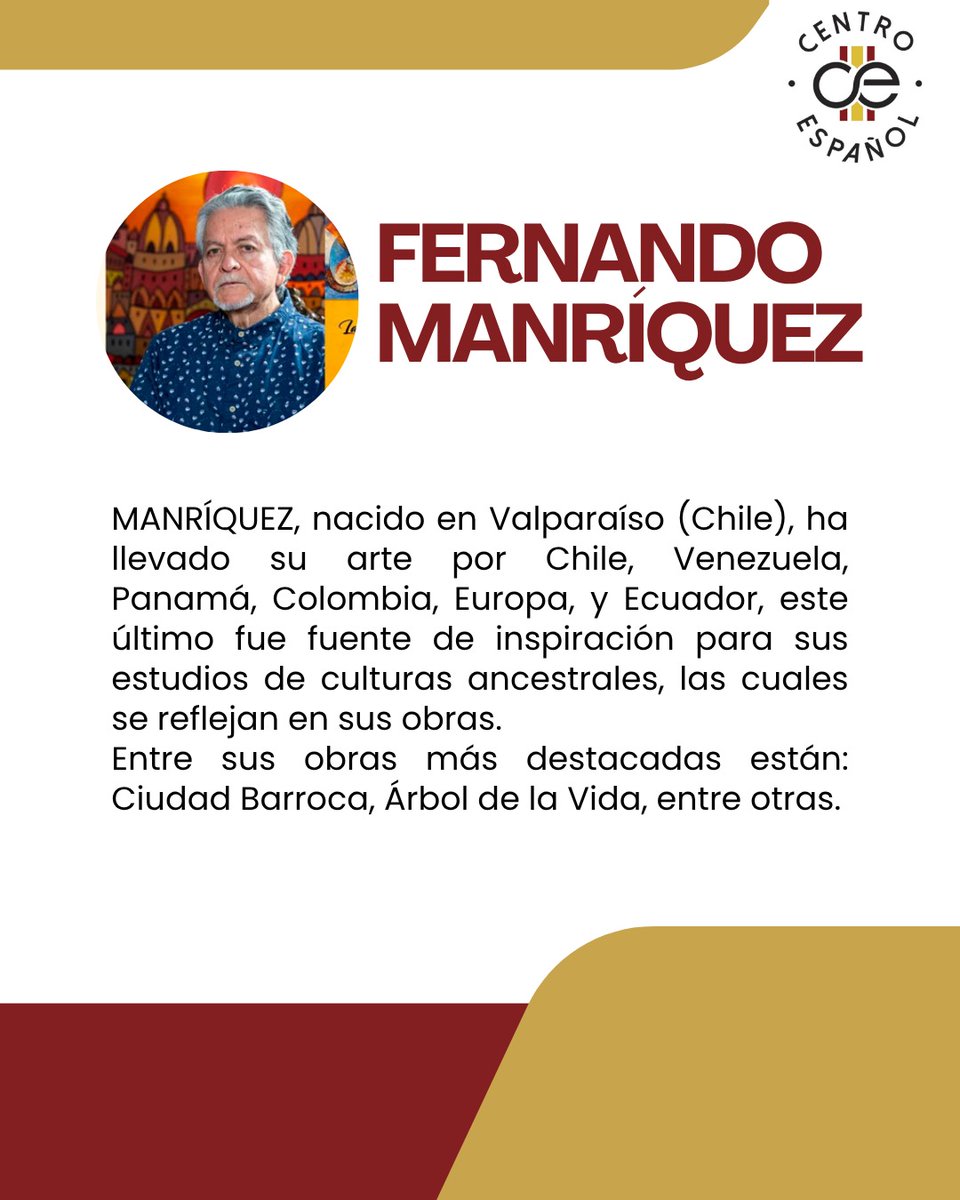 centroespanolec's tweet image. Te esperamos en el Centro Español 🇪🇸
📍Vancouver E5-32 e Italia
🗓️ De lunes a viernes de 9:00am 17:00pm
🎟 Entrada libre, no faltes...

#Cultura #EventosCulturales #Quito #ActividadesCulturalesenQuito #ExposicionesenQuito #QuehacerenQuito