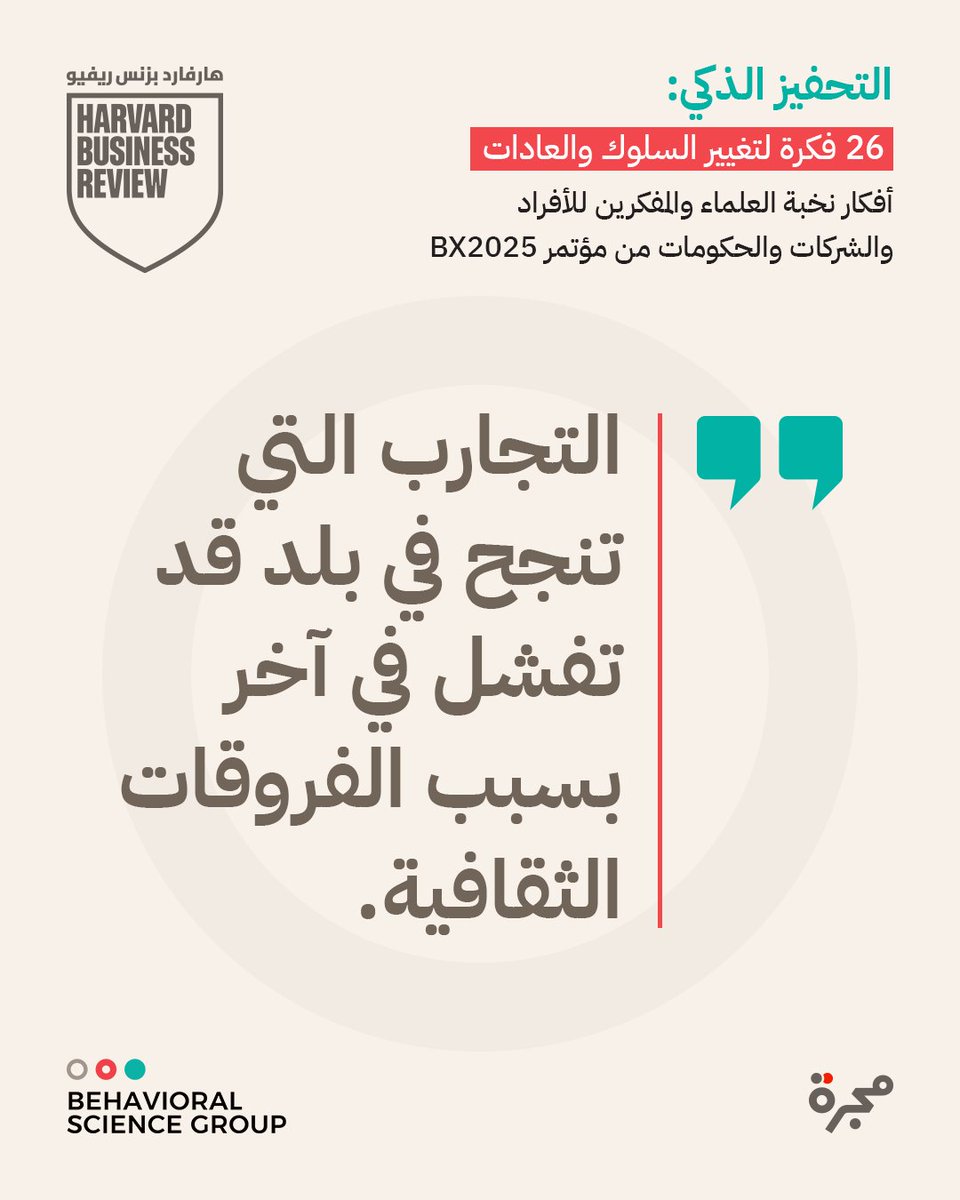 majarra's tweet image. أوضح نيكوس نيكيفوراكيس أيضاً أن السلوك البشري لا يستجيب بالطريقة نفسها في كل مكان، فالتجارب التي تنجح في بلد قد تفشل في آخر بسبب الفروقات الثقافية. مثلاً، ما يعتبر تحفيزاً فعالاً في مجتمع غربي قد يُقابل بالرفض أو اللامبالاة في مجتمع آخر. لهذا، يجب تصميم السياسات بعين محلية.
📄…