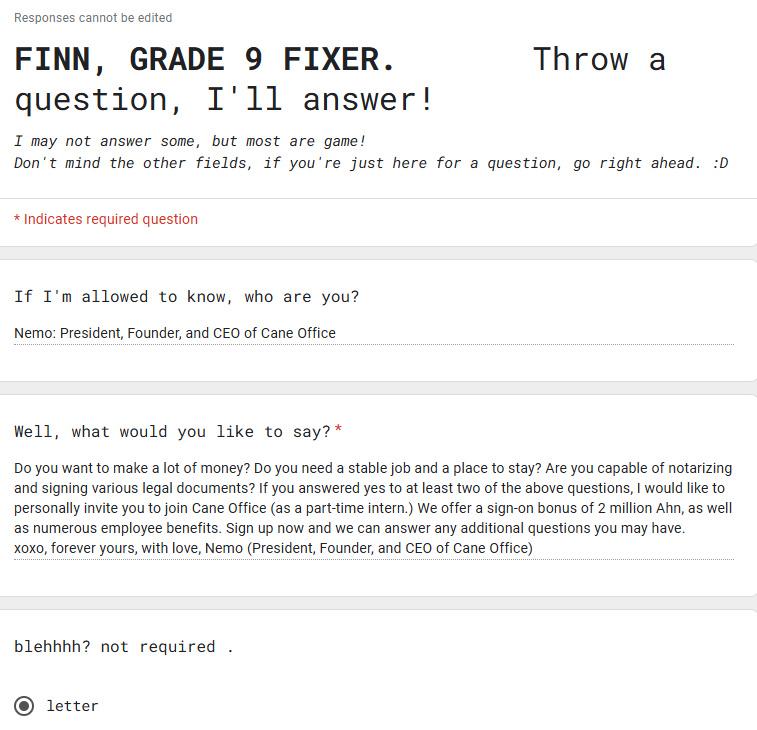 FixerFinn's tweet image. I uh .... refuse to believe that's .. a real offer.
💭 I do need another way to earn money part-time..