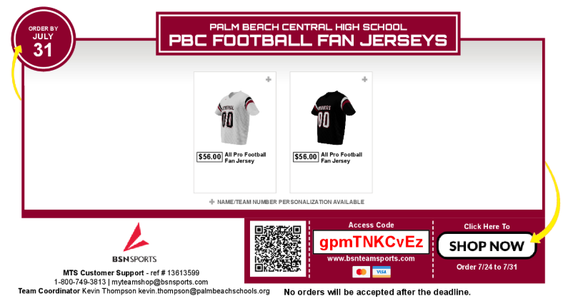Pbarrington_BSN's tweet image. Broncos Football Fan Jerseys are here and they're 🔥! Grab yours using the link below ⬇️
bit.ly/4meTrHy
@PBCbroncosFBALL