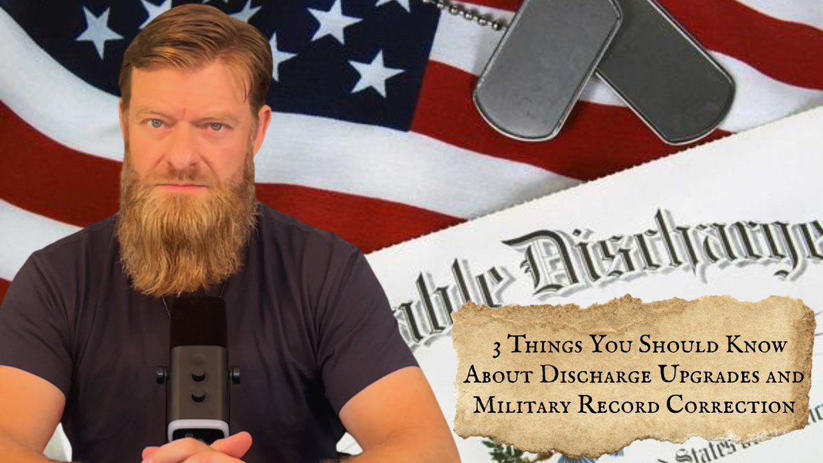 DavisYounts's tweet image. 3 Things You Should Know About Discharge Upgrades and Military Record Correction youtu.be/vZSWqjpETJ8?si…