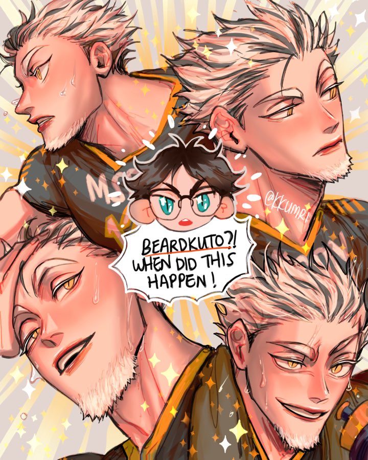 kkumrii's tweet image. BEARDKUTO π
π»β¨
#bokutokoutarou #haikyuu #bokuaka #akaashikeiji #ojiroaran