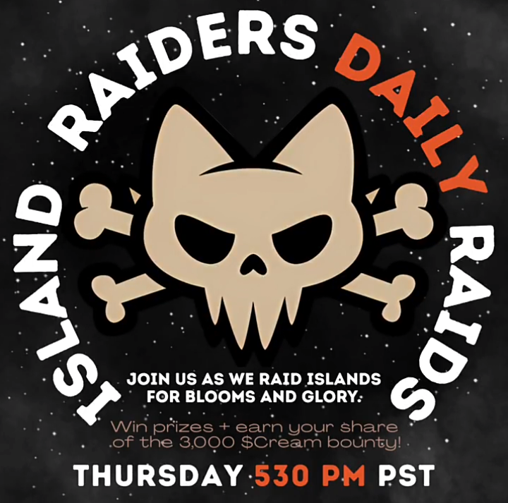 IslandRaid's tweet image. 😈 RAID ALERT: NIFTY PARK!
⏰ THURSDAY @ 5:30 PM PDT
💰 3,000 $CREAM + Treasure chests
"Respect my authori-tah!" and join the raid before Cartman steals all the loot!
@MarsCatsVoyag @Nifty_Island