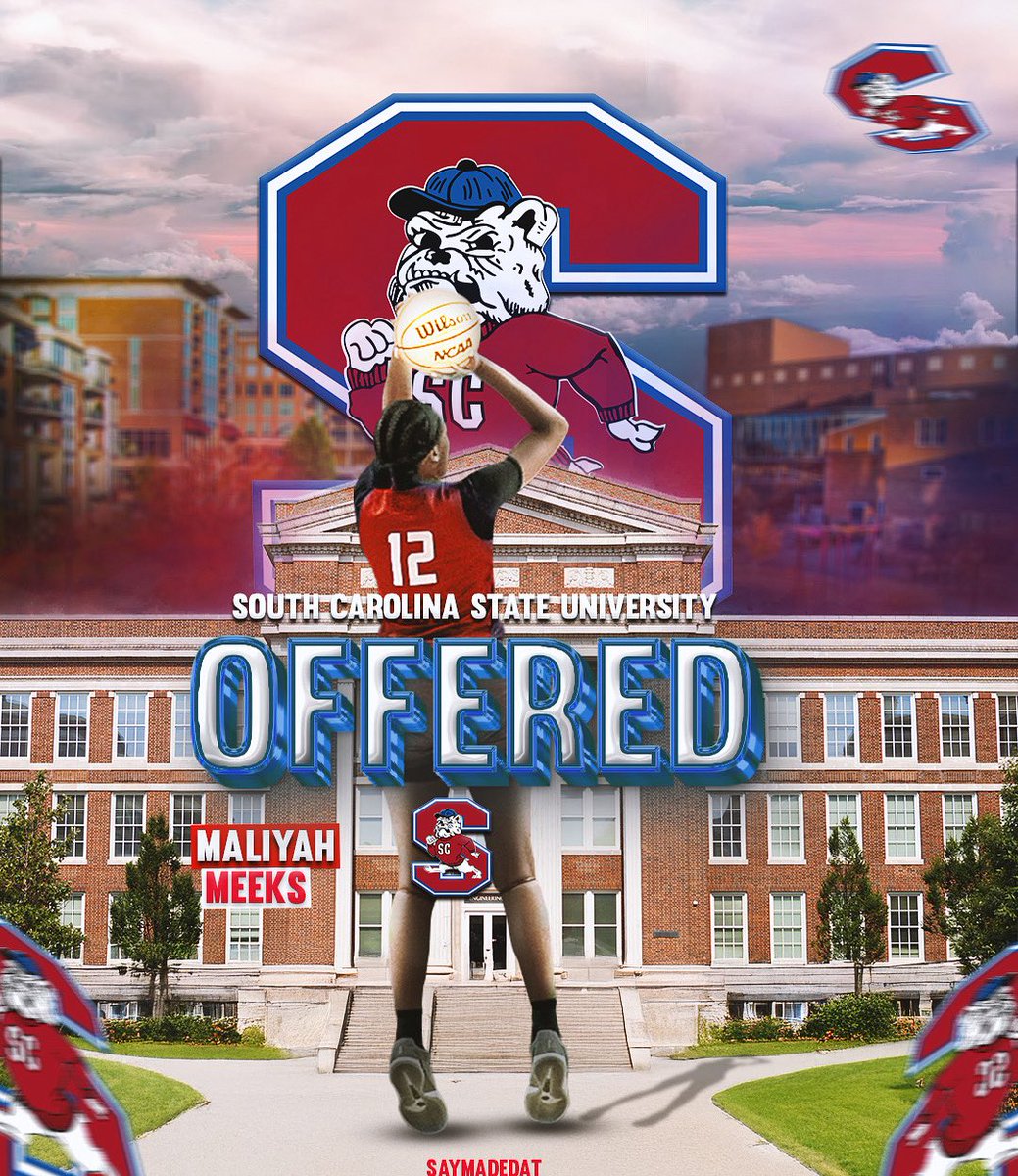 meeks_maliyah's tweet image. Blessed to receive a D1 offer from South Carolina State University. Thank you @ScstateWBB