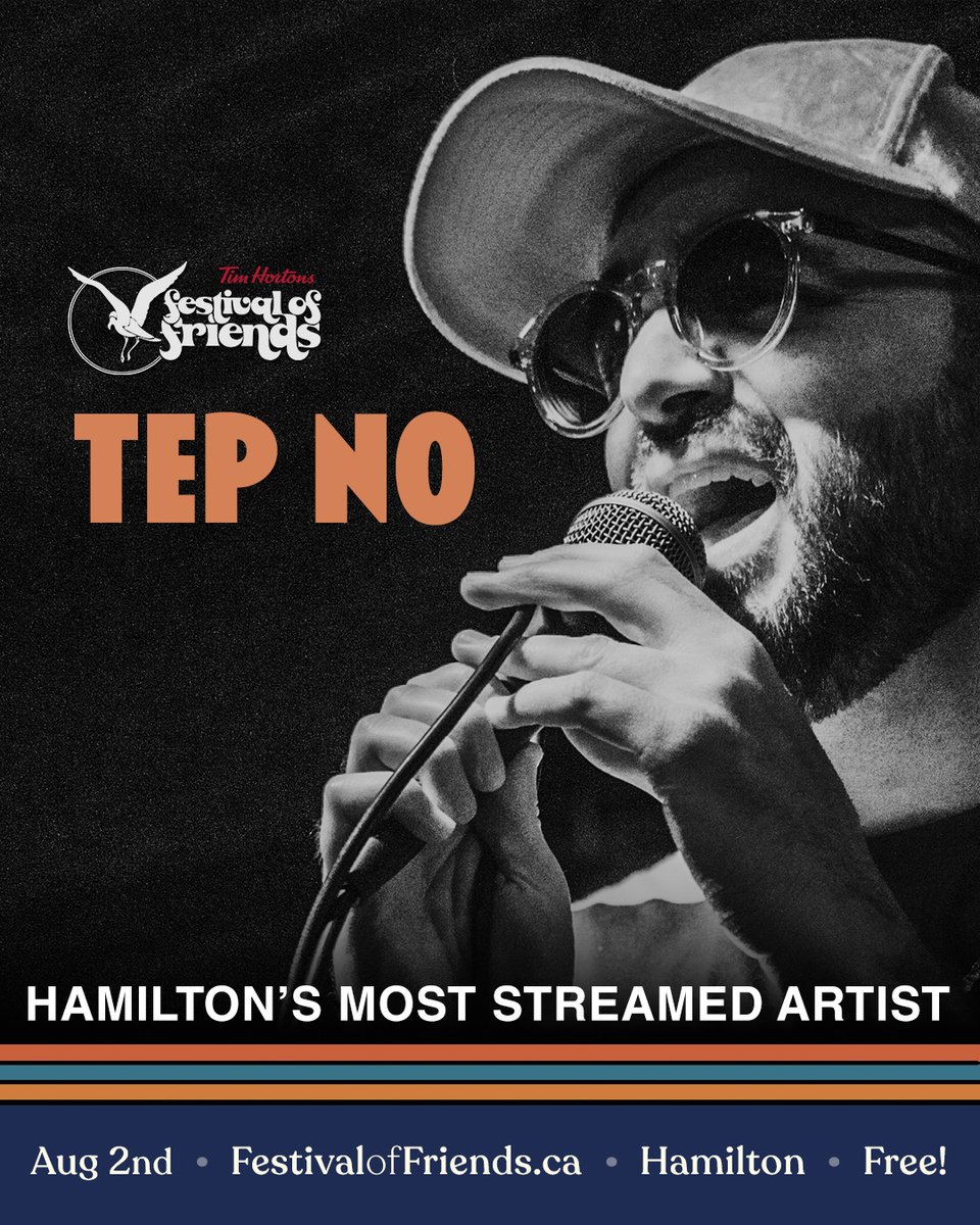 Tep No is the most streamed artist to ever come from #HamOnt. With over 500 million streams his numbers surpass that of The Arkells, Tom Wilson, or any of the others you might expect.

He is truly the biggest artist from Hamilton that nobody knows is from here. Aug 2nd. 6:00pm