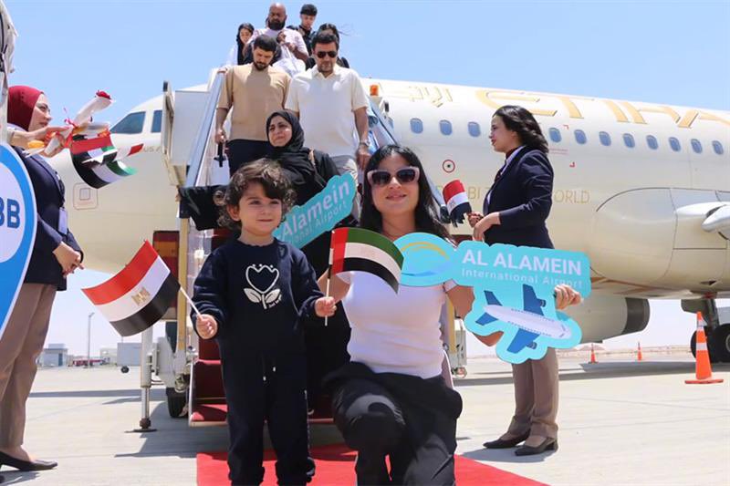 ✈️ 🇪🇬 🇦🇪 | Vendredi dernier, l’aéroport international d’Al-Alamein a accueilli son tout premier vol d’Etihad Airways en provenance d’Abu Dhabi.

Une nouvelle étape dans le développement de la côte nord égyptienne.