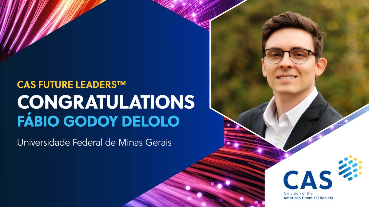 CAS (@caschemistry) on Twitter photo Fábio is focused on catalytic strategies for the valorization of biorenewable raw materials to develop greener, more efficient chemical processes. Learn more about <a href="/fabiodelolo/">Fábio G. Delolo</a> and the 2025 #CASFutureLeaders before they arrive in Columbus this August. ow.ly/Nabc50Wqx4O Fábio is focused on catalytic strategies for the valorization of biorenewable raw materials to develop greener, more efficient chemical processes. Learn more about <a href="/fabiodelolo/">Fábio G. Delolo</a> and the 2025 #CASFutureLeaders before they arrive in Columbus this August. ow.ly/Nabc50Wqx4O