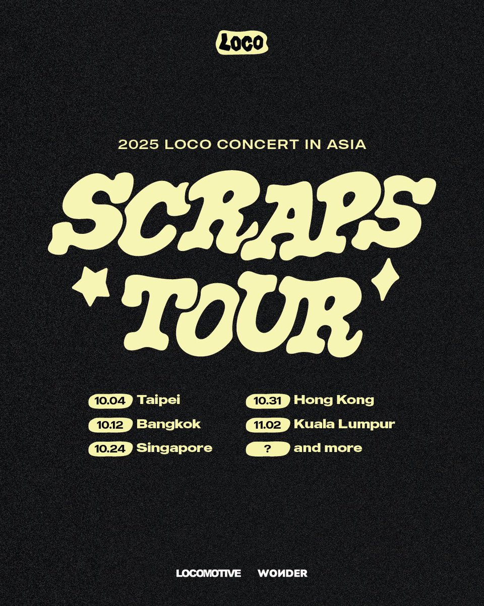 satgotloco's tweet image. SCRAPS TOUR in Aisa
Stay tuned..🫶🍵