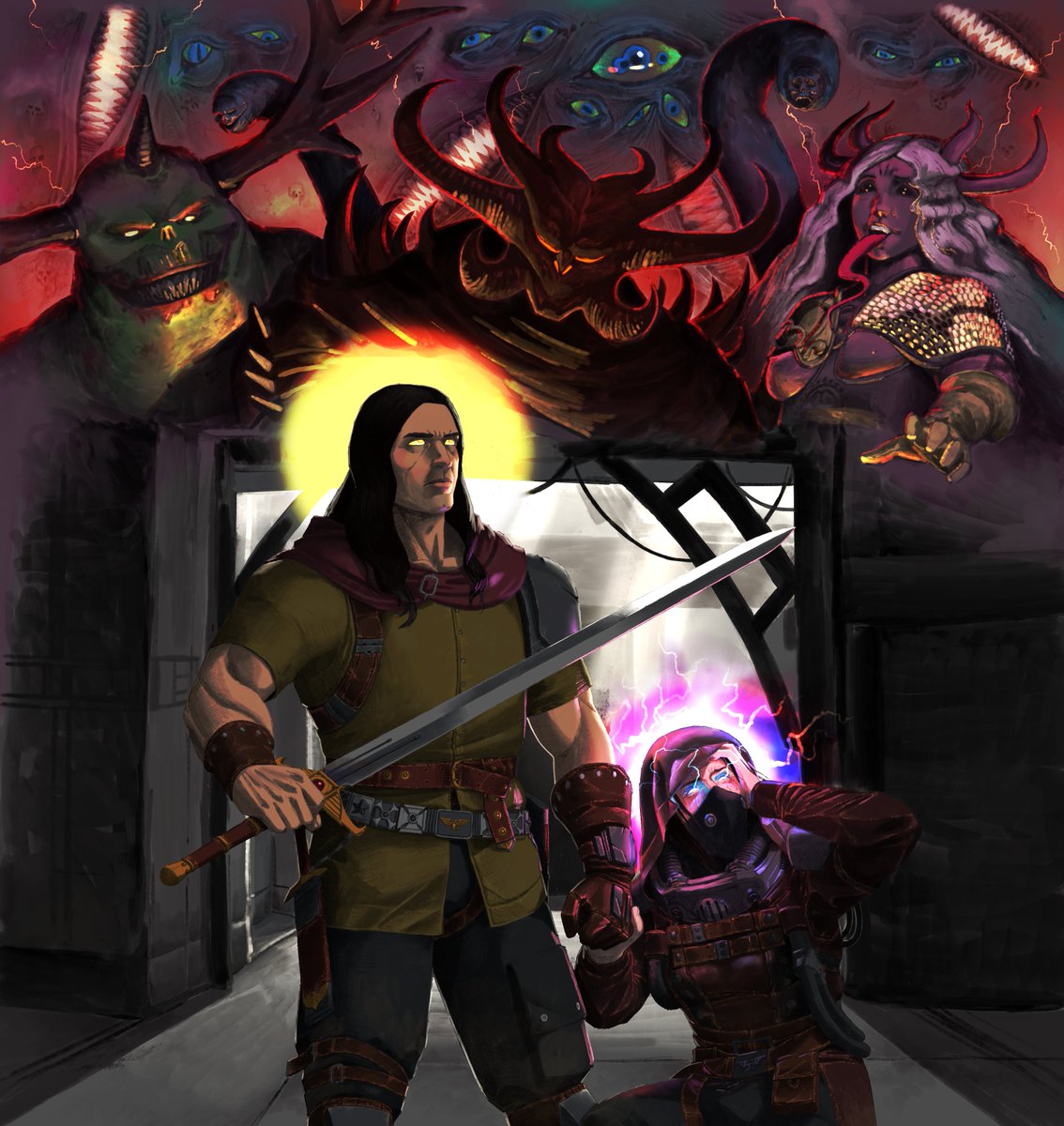 VtelDoesStuff's tweet image. "Beloved, help me."
Another Darktide piece, this time inspired by Perils of the Warp
#WarhammerArt #warhammer40k #Darktide