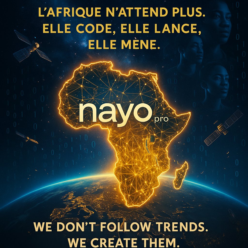 nayo_pro's tweet image. 🌍 NAYOpro : L’application qui propulse l’Afrique vers le futur.

#RévolutionDigitale #NAYOpro2025 #ExpertiseSansFrontières 🚀