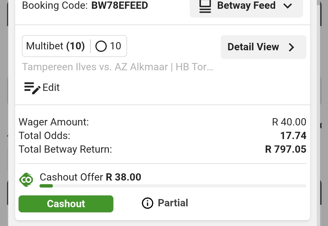 JasonHeneke's tweet image. Let's get back to winning ways
I just placed a bet with Betway. Tap here to copy my bet or search for this booking code in the Multi Bet betslip BW78EFEED new.betway.co.za/?bookingCode=B…