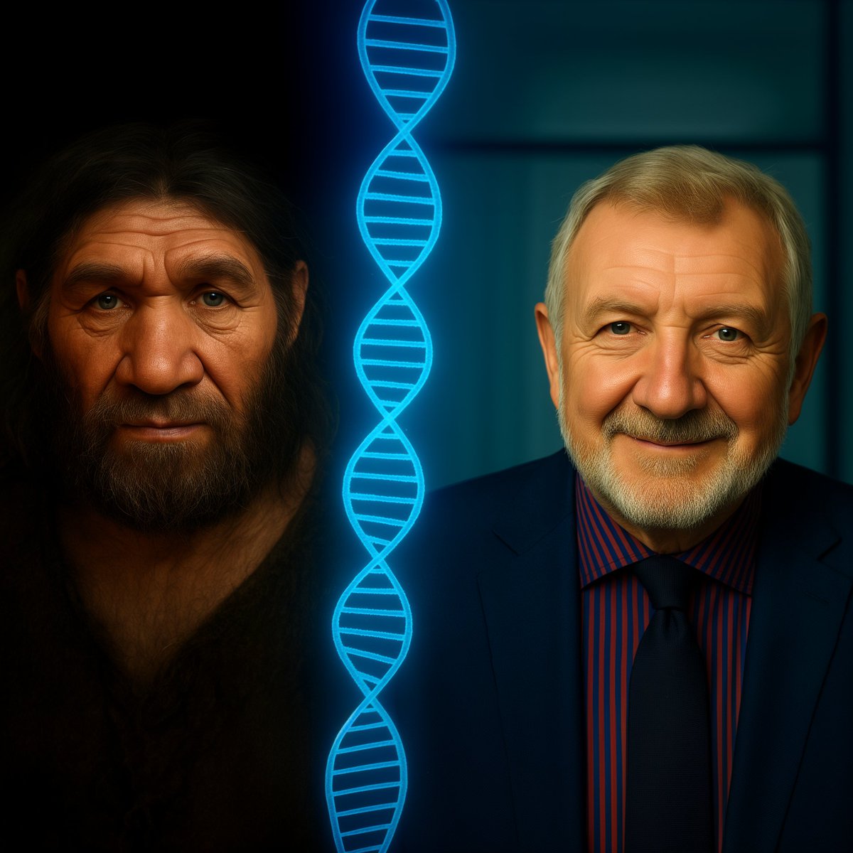 🚨: A 9,000-year-old skeleton in Somerset was genetically matched to a local man named Adrian Targett. Their mitochondrial DNA reveals an unbroken maternal lineage spanning 300 generations — the longest verified lineage in history.