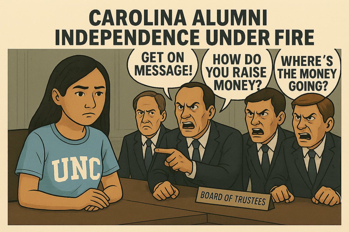 Carolina is the oldest public university in the country and Carolina Alumni (previously the UNC General Alumni Association) is the oldest independent alumni association, founded in 1843 by 31 graduates. 

It's independence has served alumni well for 182 years, but now trustees