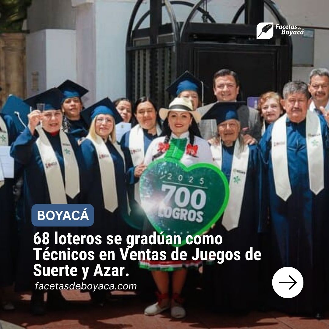 facetasdeboyaca's tweet image. 68 loteros se gradúan como Técnicos en Ventas de Juegos de Suerte y Azar.
@LoteriadeBoyaca
Conoce todos los detalles aquí 👇
facetasdeboyaca.com/68-loteros-se-…