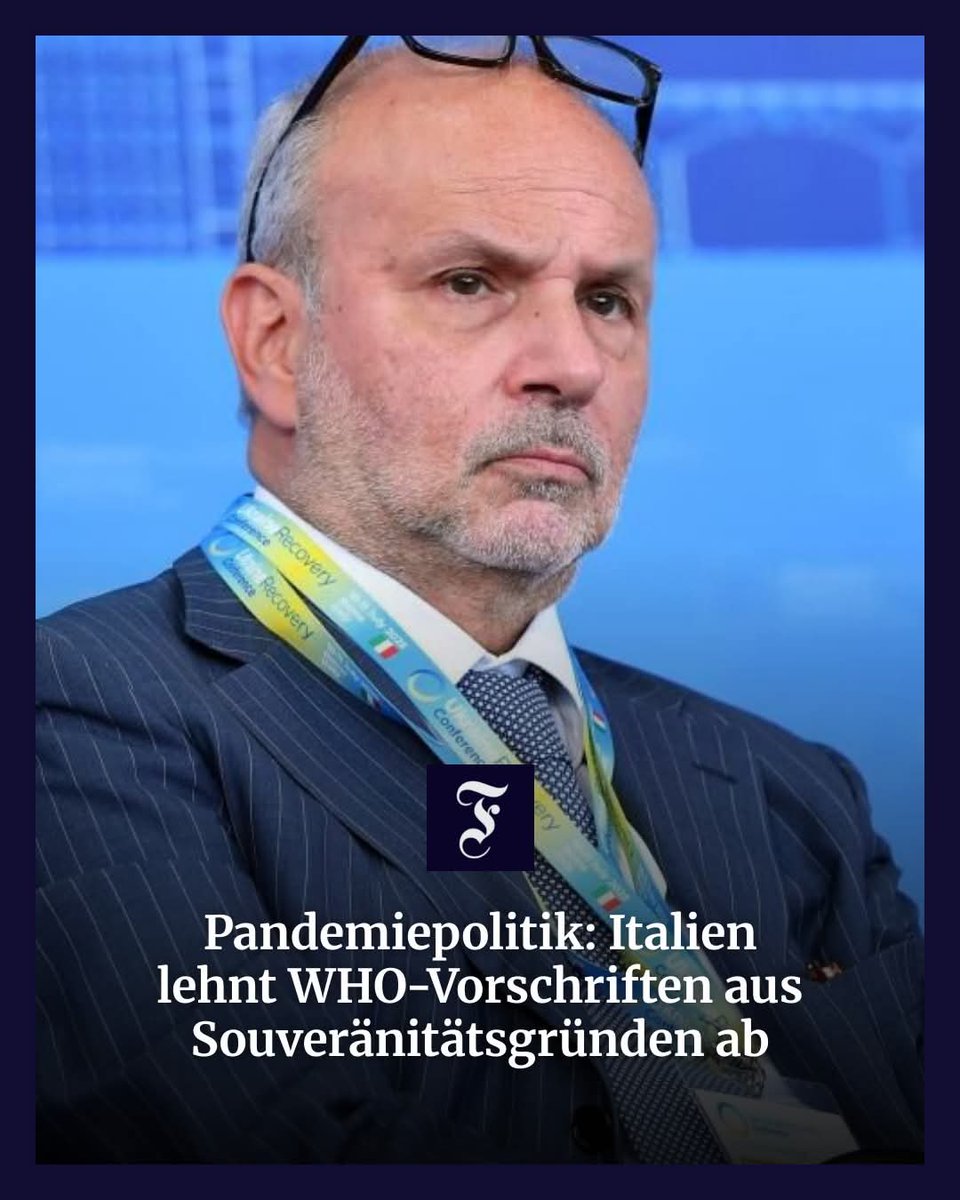 CapGermany's tweet image. "Rom will sich keine Vorschriften machen lassen, wie Italien sich im Fall einer Pandemie zu verhalten hat. Ein politischer Schritt mit weitreichenden Folgen." faz.net/aktuell/politi…
#WHO
