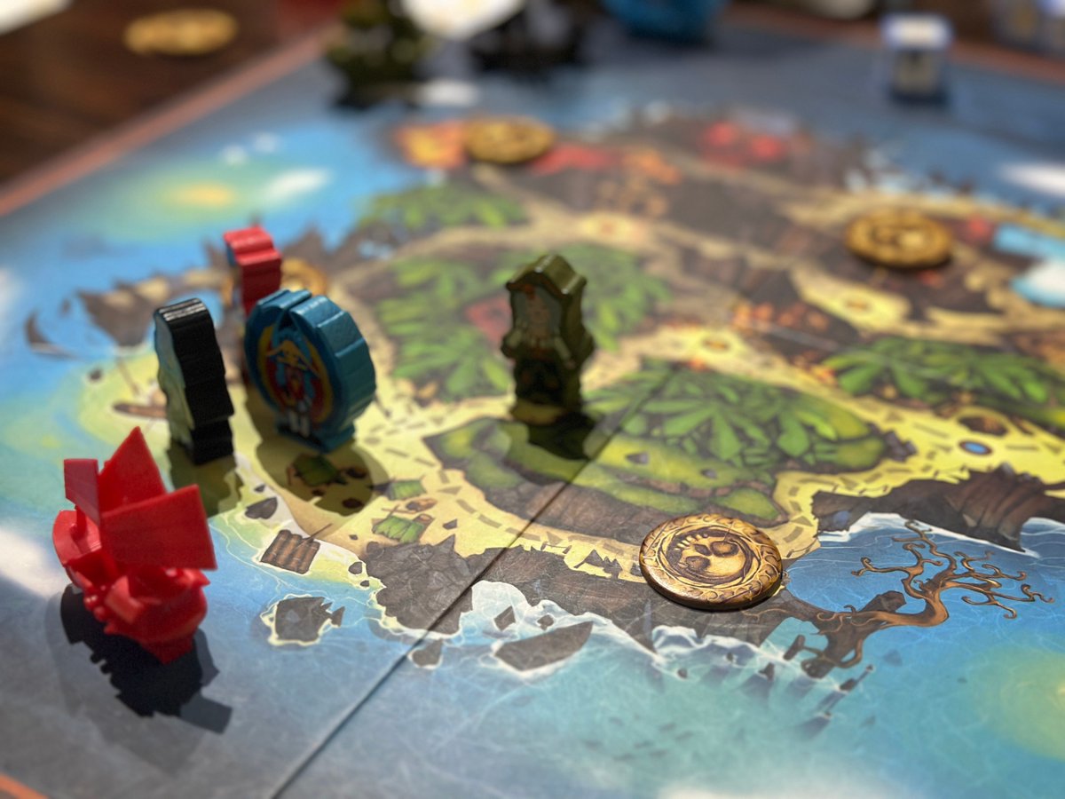 More great playtesting of a new pirate game prototype last night at Back Again Cafe in Middletown! The picture shows my prototype using some components from an older game, which is why it looks as nice as it does ;)

Yarr!!!

#boardgames #cardgames #tabletopgames #gamenight