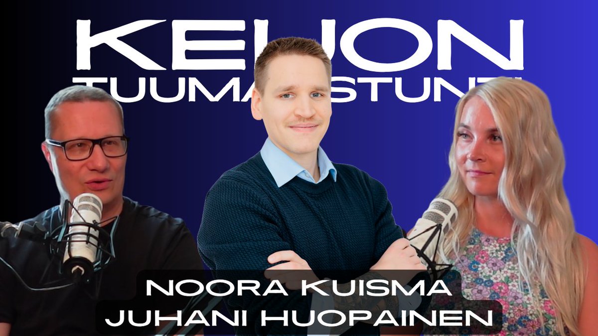 Keijon Tuumaustunti | Topi Salin (@tuumaustunti) on Twitter photo Vieraana yrittäjä Noora Kuisma ja Perussuomalaisten poliittinen suunnittelija Juhani Huopainen <a href="/NooraKuisma/">Noora Kuisma</a> <a href="/Huopainen/">Juhani Huopainen</a>
Jaksossa käsittelemme pinnalla olevaa uimataitoa ja uimaloita, yrittämisen ongelmia Nooran omien kokemusten kautta sekä Suomen rappiota, jossa nykyisiä Vieraana yrittäjä Noora Kuisma ja Perussuomalaisten poliittinen suunnittelija Juhani Huopainen <a href="/NooraKuisma/">Noora Kuisma</a> <a href="/Huopainen/">Juhani Huopainen</a>
Jaksossa käsittelemme pinnalla olevaa uimataitoa ja uimaloita, yrittämisen ongelmia Nooran omien kokemusten kautta sekä Suomen rappiota, jossa nykyisiä
