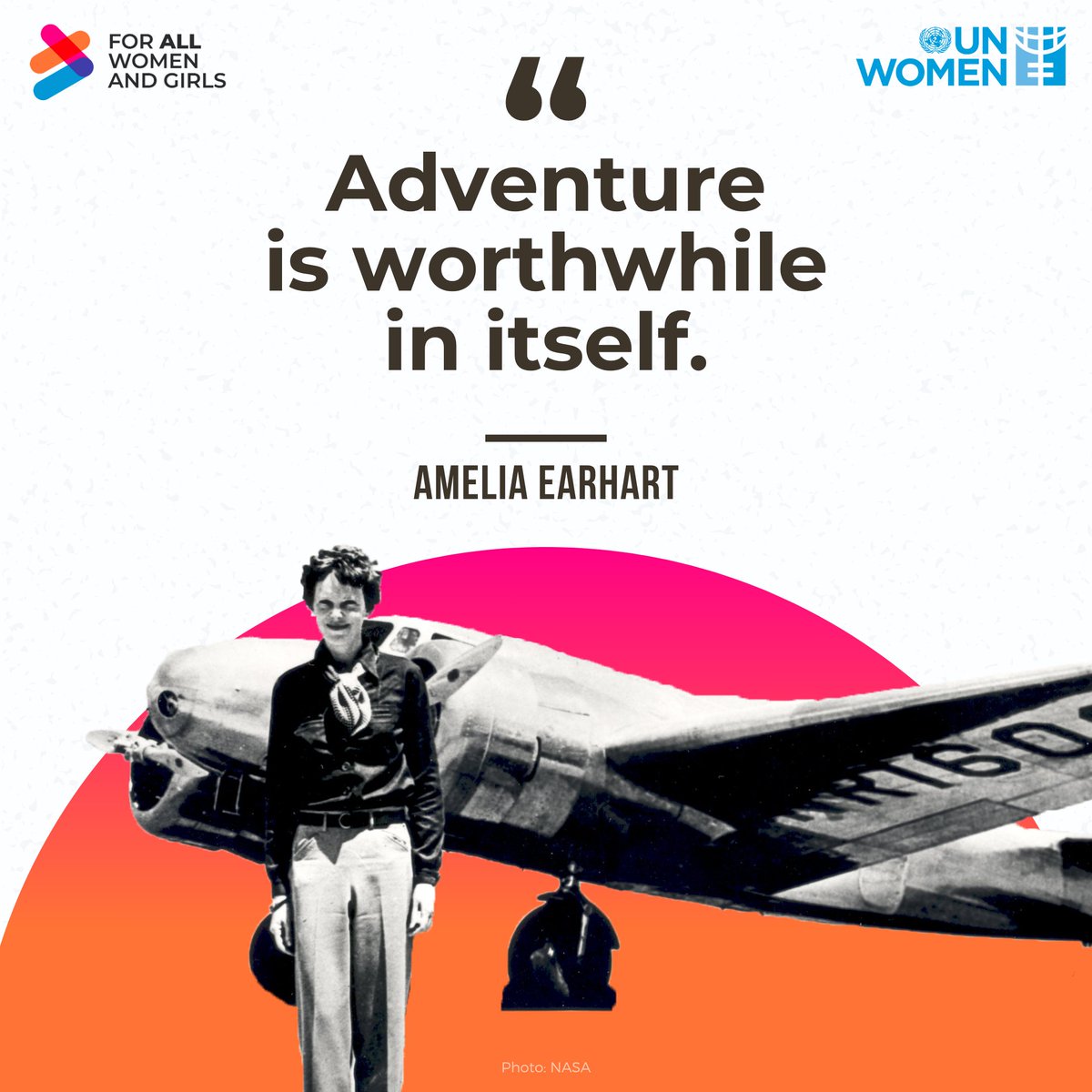 Amelia Earhart, born #OnThisDay, was the 1st woman to fly solo across the Atlantic.

After crossing the Pacific, she became the 1st person to have flown solo across both oceans.

A beacon of #GenderEquality, she opened up the skies #ForAllWomenAndGirls and remains an inspiration