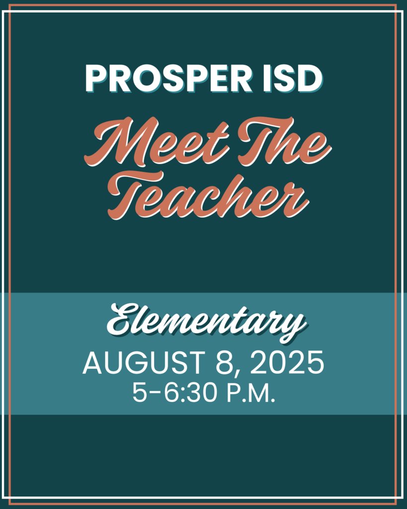 🗓️ Mark Your Calendar for  Meet the Teacher🏫
Before we kick off an amazing first day on August 12, be sure to stop by your campus for:
🍎 Meet the Teacher – Say hello to your incredible elementary school teachers!