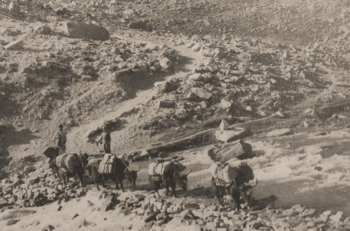 The mighty Khardung La before there were any roads in Ladakh, July 1960.