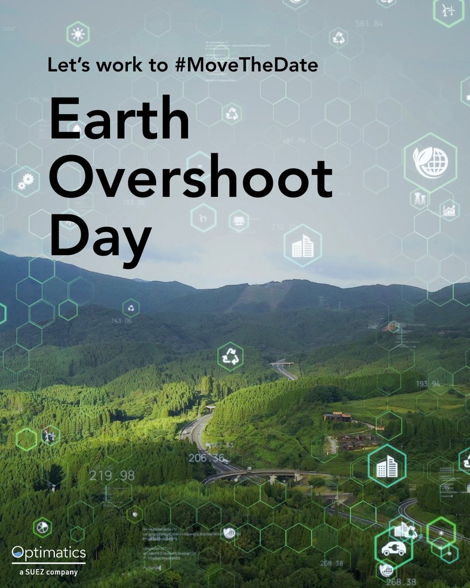 This year, #EarthOvershootDay falls on today, July 24.  At Optimatics, we’re proud of the positive impact our solutions play in helping utilities build and operate the most efficient systems possible to eliminate the unnecessary usage of resources. #MoveTheDateBack.