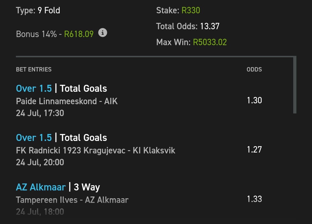 tembisaonlyn's tweet image. 13 odds served @Easybet_SA
✅Copy my bet:easybet.co.za/sports?bookedB…
✅Code:322822
Register using my Promo code TUMI50
👉ebpartners.click/o/4yinkR?lpage…
18+ T&C's apply