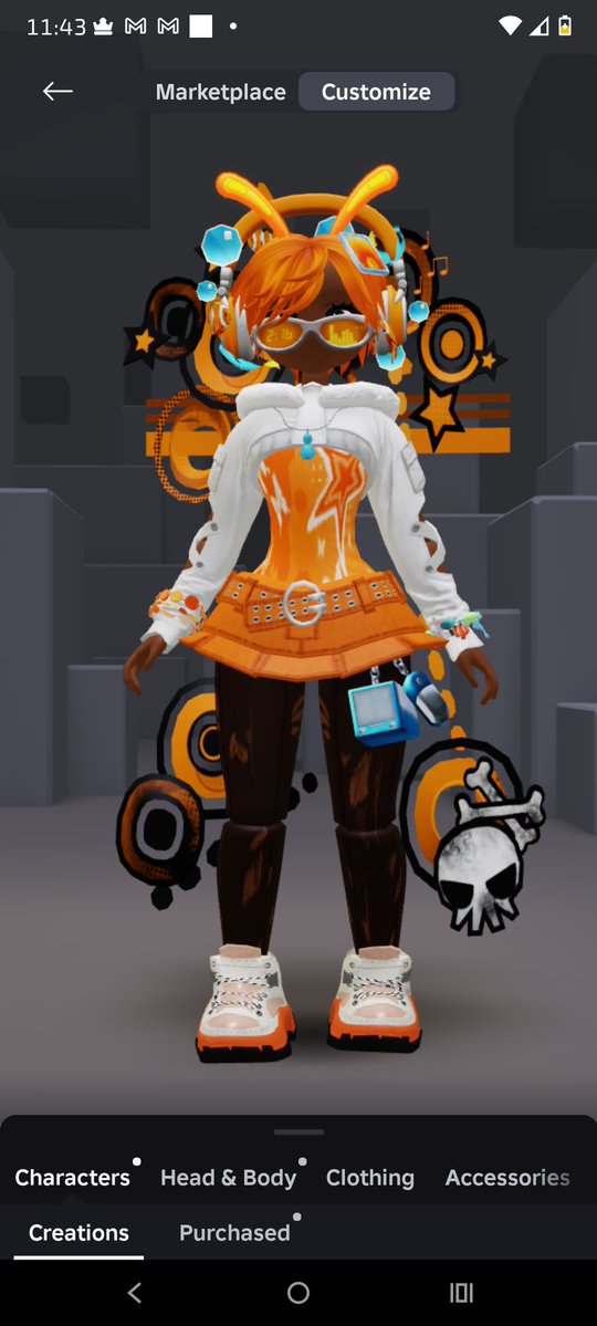 Numishi1's tweet image. I&apos;m so happy with my new avatar, is prettyyyy 🧡🍊
(My user is pusshin777 if y&apos;all want to add me on Roblox btw ;])