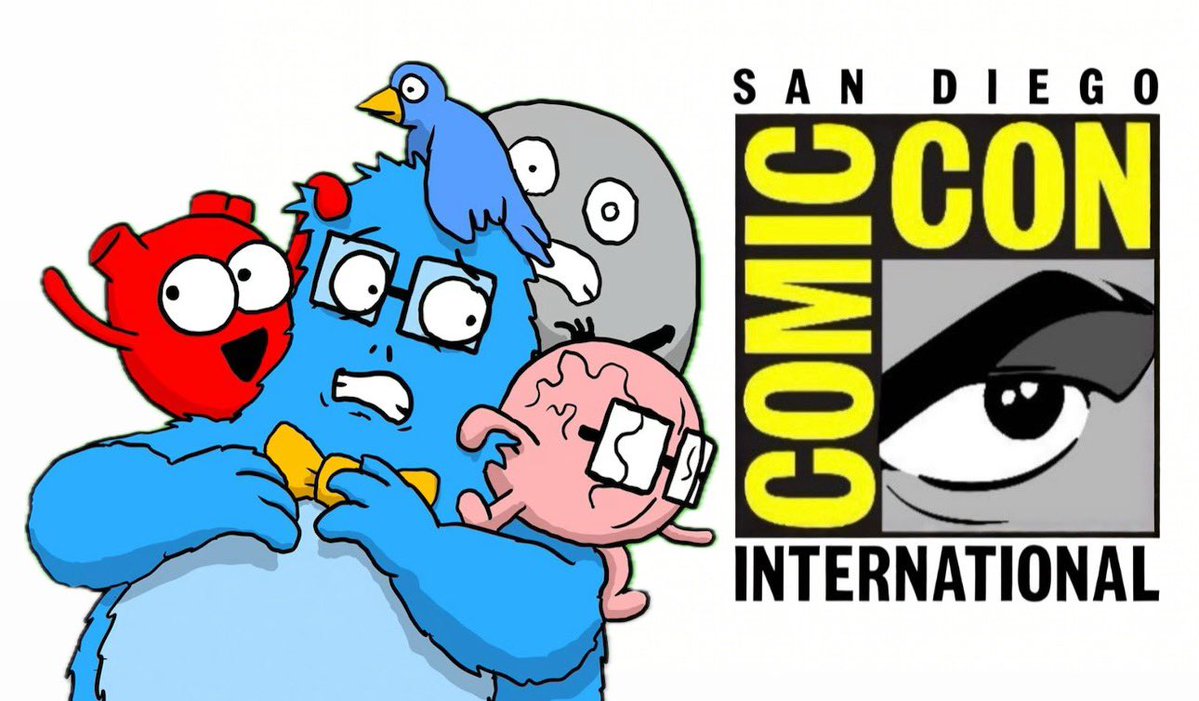 RocketshipEnt's tweet image. Come by to see creator Nick Seluk (Heart & Brain, @theawkwardyeti) at the Rocketship Way Station, booth #2707, at #SDCC this weekend! He’ll be signing and doing free sketches all weekend of your favorite Heart & Brain characters!