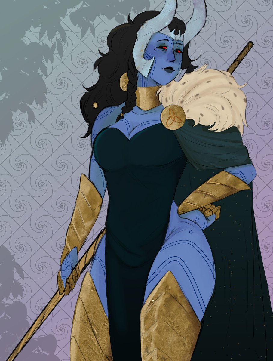 Shroomberton's tweet image. Lady Loki my beloved
+ Frost Giant Alternative!
#LokiLaufeyson #Loki #Marvel #MarvelLoki #LadyLoki