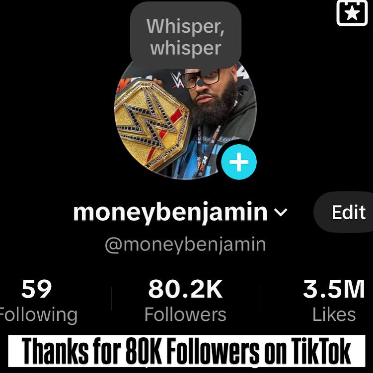 MoneyBenjamin's tweet image. Couple of social media milestones this week 🥳
40,000 Followers on Facebook ✅
80,000 Followers on TikTok ✅
Super close to 10K followers on Instagram too 😁
Thank you all for the support! 🫶🏾