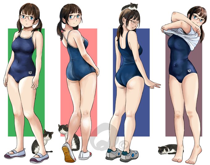 大好きスク水😋 