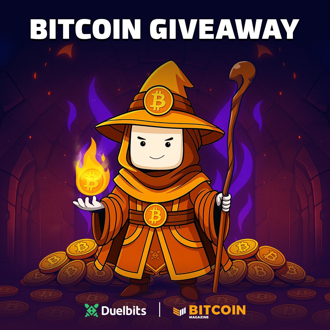 DuelbitsAce (@duelbitsace) on Twitter photo 🚨 $1,000 BITCOIN GIVEAWAY! 🚨
To celebrate our partnership with Bitcoin Magazine, we're giving 20 winners a share of $1,000 in $BTC! 🟠
How to enter:
1⃣ Follow <a href="/DuelbitsAce/">DuelbitsAce</a> & <a href="/BitcoinMagazine/">Bitcoin Magazine</a>
2⃣ Like & Repost
3⃣ Tag a diamond hand 💎
Winners announced at any time! 🚨 $1,000 BITCOIN GIVEAWAY! 🚨
To celebrate our partnership with Bitcoin Magazine, we're giving 20 winners a share of $1,000 in $BTC! 🟠
How to enter:
1⃣ Follow <a href="/DuelbitsAce/">DuelbitsAce</a> & <a href="/BitcoinMagazine/">Bitcoin Magazine</a>
2⃣ Like & Repost
3⃣ Tag a diamond hand 💎
Winners announced at any time!