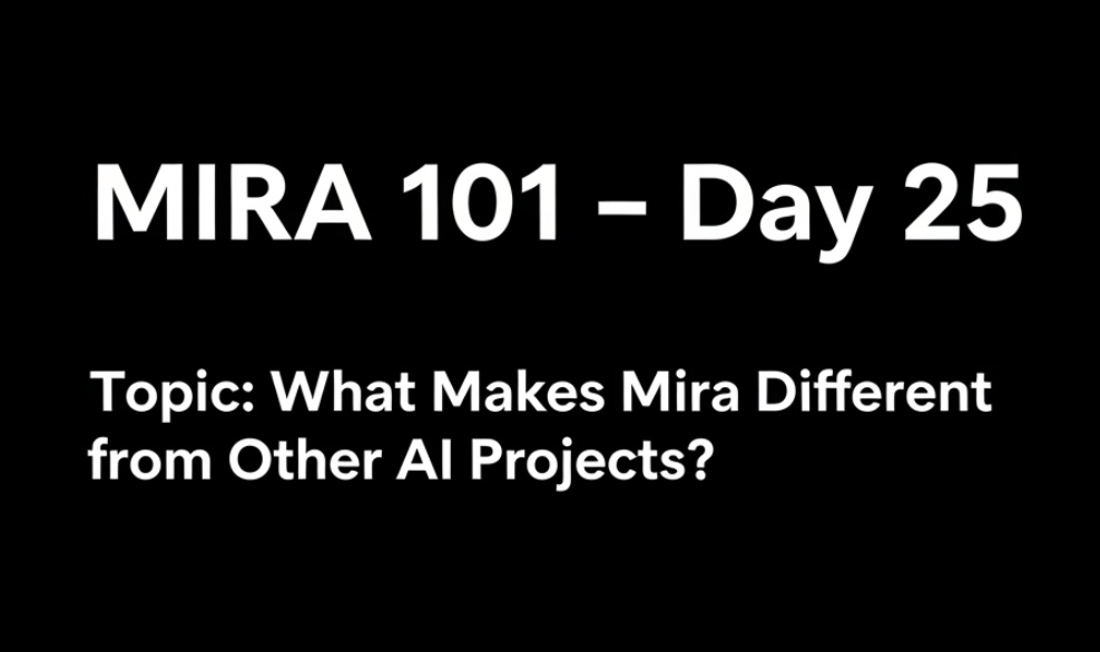 GusuyProduction's tweet image. MIRA 101 – Day 25
Topic: What Makes Mira Different from Other AI Projects?
Not all "AI + blockchain" projects are built the same.
Mira Network isn’t just another AI toolchain or model hosting service. It’s a trust layer a decentralized infrastructure to verify AI generated…