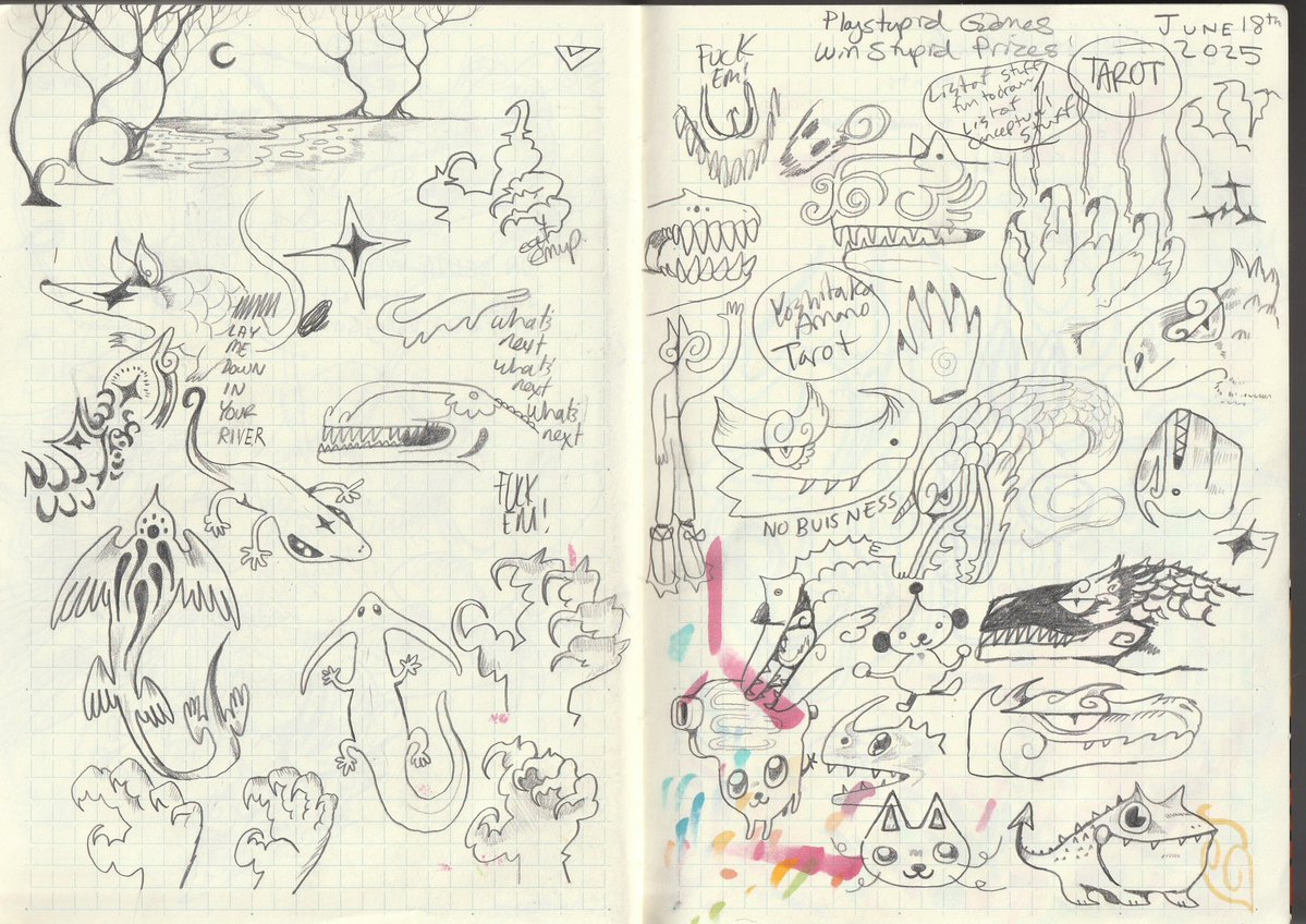 daltondoodles's tweet image. Sketchbooklings from June 2025