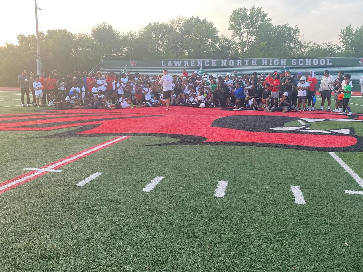 LN Wildcats (@lnwildcats) on Twitter photo We had a fantastic turnout for our free youth football camp yesterday! A big thanks to the LN football staff, current players, and alumni for giving back to the community! Go Cats! <a href="/LNHSwildcats/">Lawrence North</a> <a href="/ltgoodnews/">LT Schools</a> <a href="/coach_mal/">Patrick Mallory</a> <a href="/LNWildcatsFB/">LN Wildcats Football</a> We had a fantastic turnout for our free youth football camp yesterday! A big thanks to the LN football staff, current players, and alumni for giving back to the community! Go Cats! <a href="/LNHSwildcats/">Lawrence North</a> <a href="/ltgoodnews/">LT Schools</a> <a href="/coach_mal/">Patrick Mallory</a> <a href="/LNWildcatsFB/">LN Wildcats Football</a>