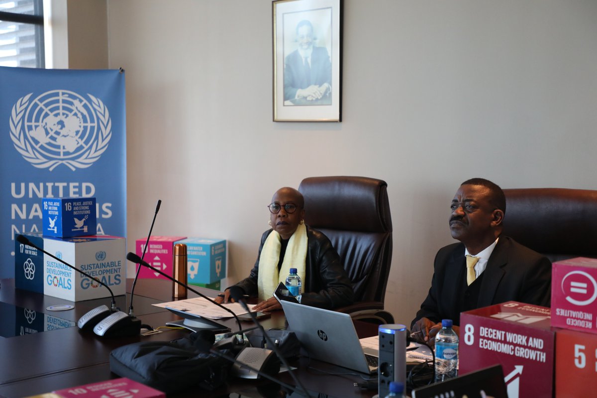 UNNamibia's tweet image. Productive Troika+ & Steering Committee meetings to steer the Government of 🇳🇦 &🇺🇳,working with other partners on the biomass programme for youth under the Global Accelerator. Exploring the full value chain to unlock jobs & skills - advancing #NDP6 goals on employment creation.