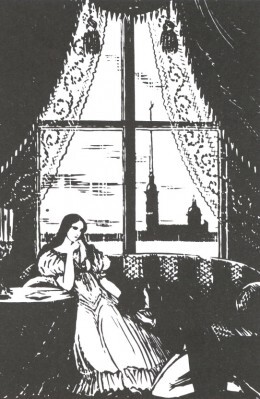 dobuzhinsky's tweet image. An illustration from A. Pushkin's "Eugene Onegin" wikiart.org/en/mstislav-do…