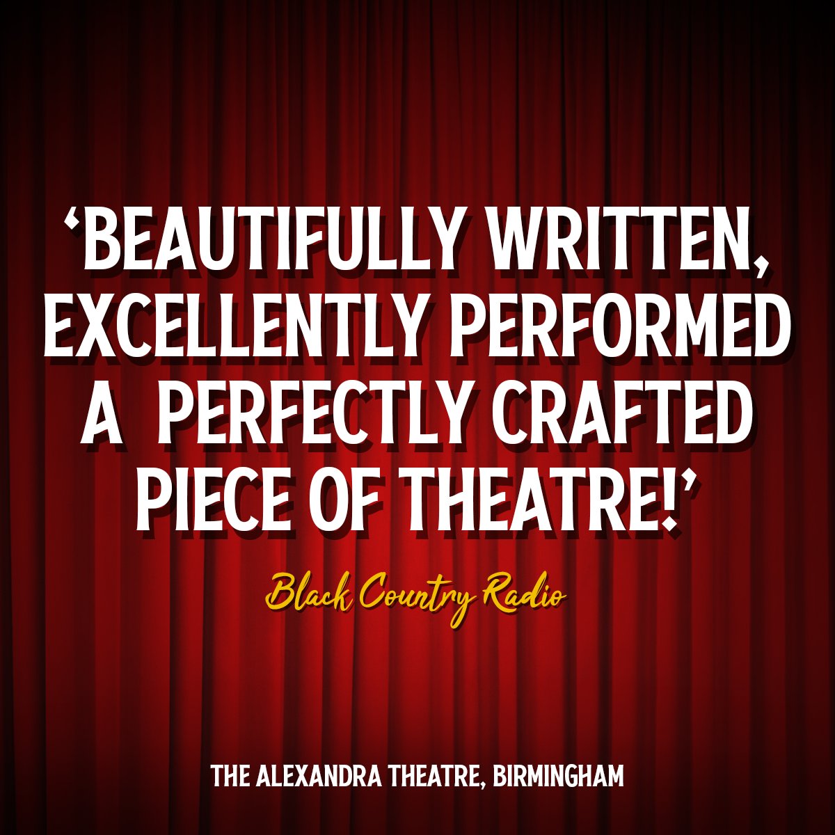 EvolutionProdUK's tweet image. We've had some more incredible reviews for The Last Laugh in Birmingham this week!
🎟️ thelastlaughplay.co.uk/#TOUR
@simplysimon321 @Bobsickle @djwilliamsact @JWPOnStage @LastLaughPlay @thealexbham