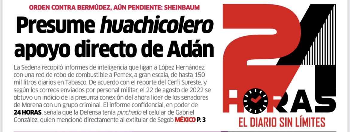 Hasta que NO se haga justicia con uno de los suyos la realidad confirma que están coludidos con el crimen organizado.

Morena y su gobierno es responsable de la peor crisis de violencia e inseguridad de la historia de México.

La decencia tiene que volver a la política.