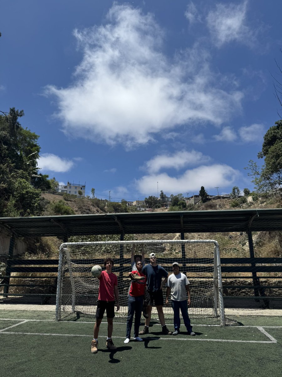 RockHighPres's tweet image. Another week, another group of Hawklets working as One in Christ, For Others! Here’s a group serving this week in Mexico…..and maybe getting ready for the World Cup as well. ⚽️AMDG